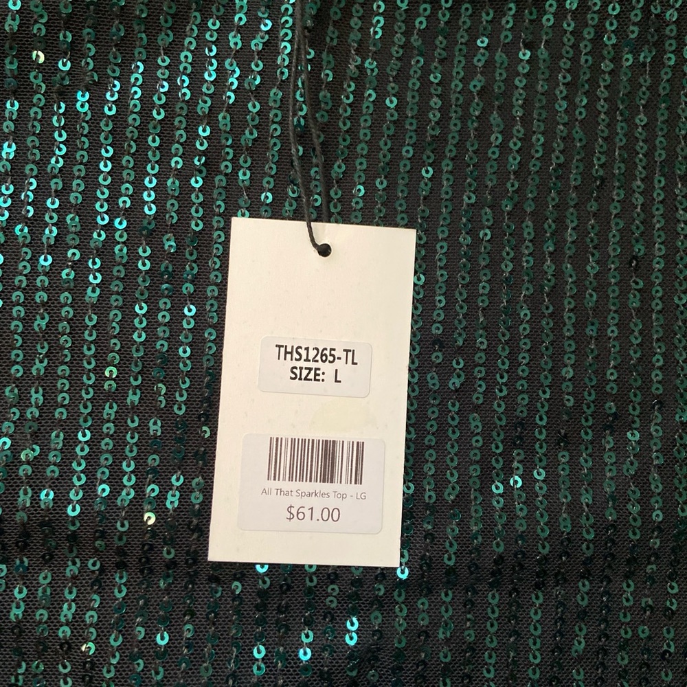 THML cropped sequin top - Picture 4 of 6